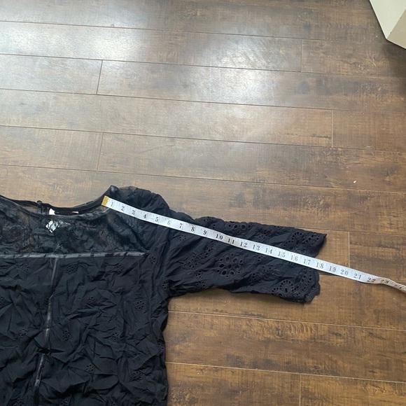 Sundance Nadine Drop Waist Lace Eyelet Midi Shift dress - Picture 6 of 12